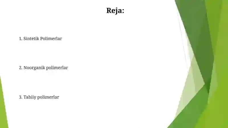 Sintetik Polimerlar 2