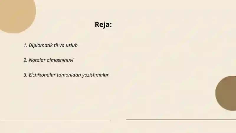 Diplomatik yozishmalar 2