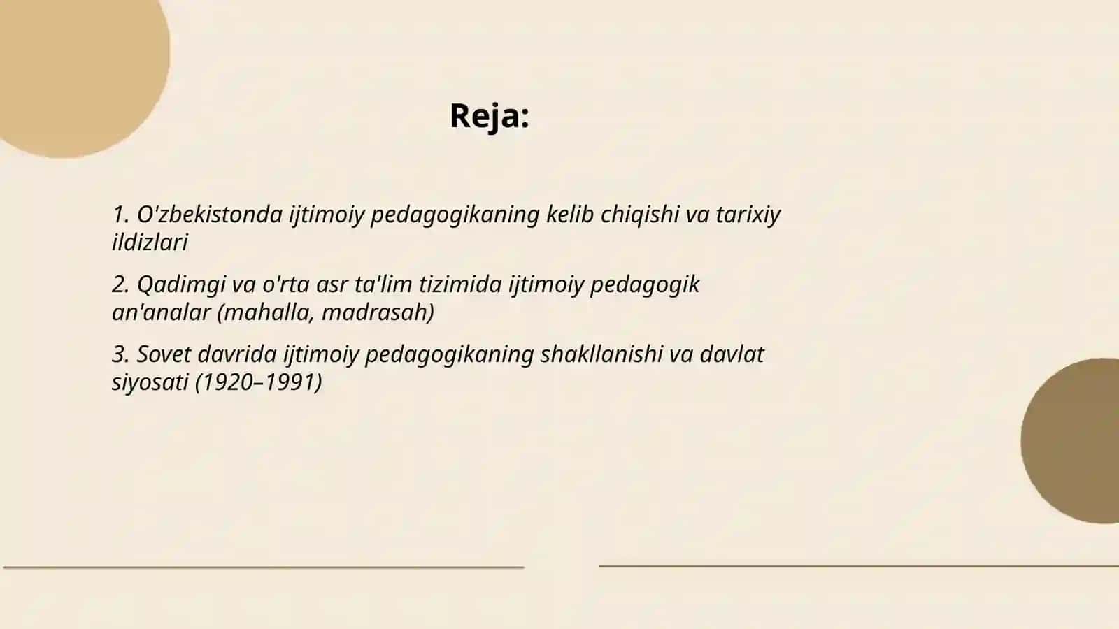 O'zbekistonda ijtimoiy pedagogikaning rivojlanish tarixi 2