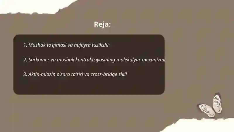 Muskul fiziologiyasi 2