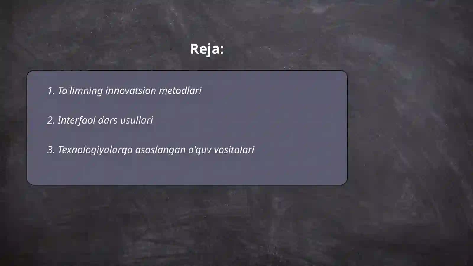 Ta'lim metodlari va vositalari 2