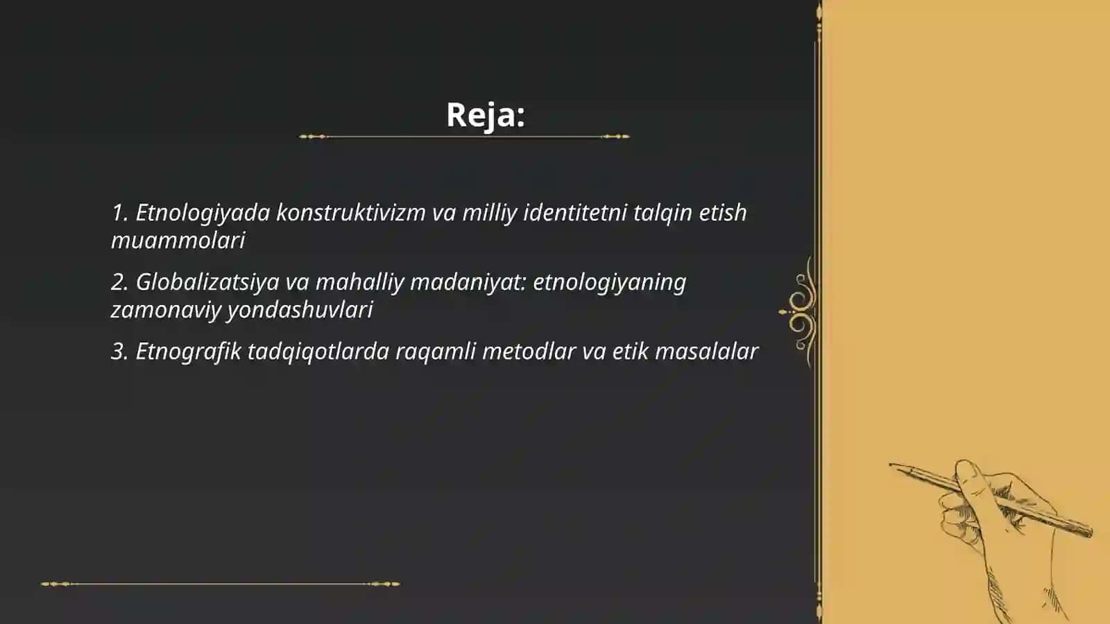 Etnologiya faninig zamonaviy konsepsiyalari va muammolari 2