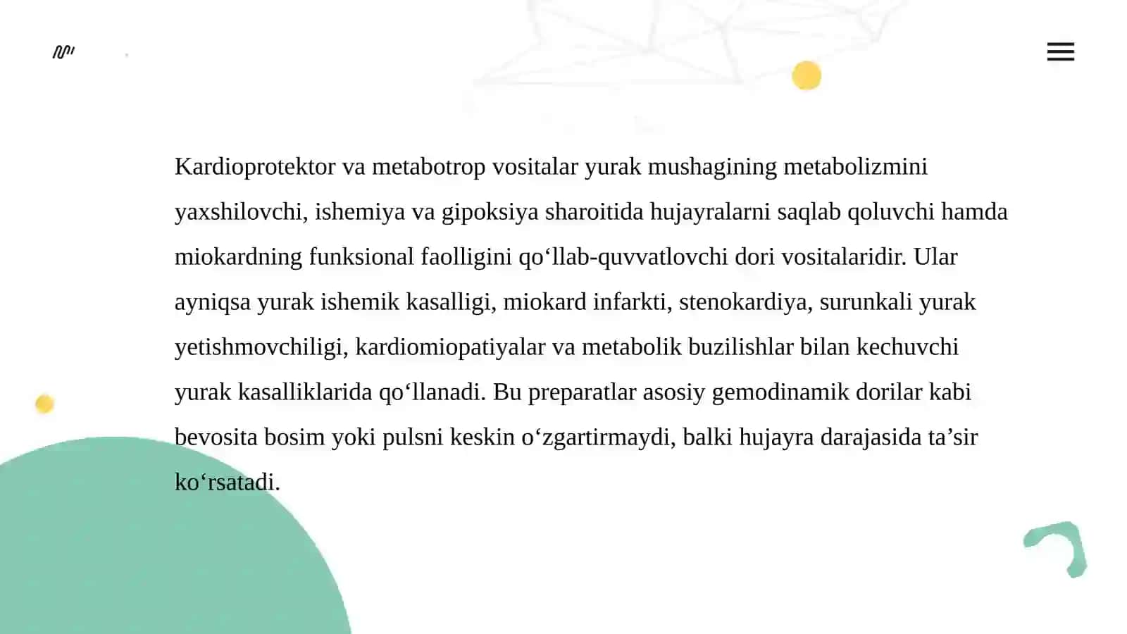 KARDIOPROTEKTOR VA METABOTROP VOSITALAR 2