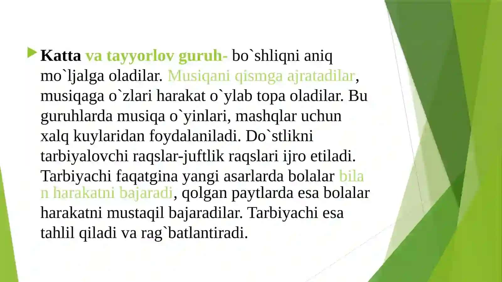 Musiqa Mashg'ulotlari 2