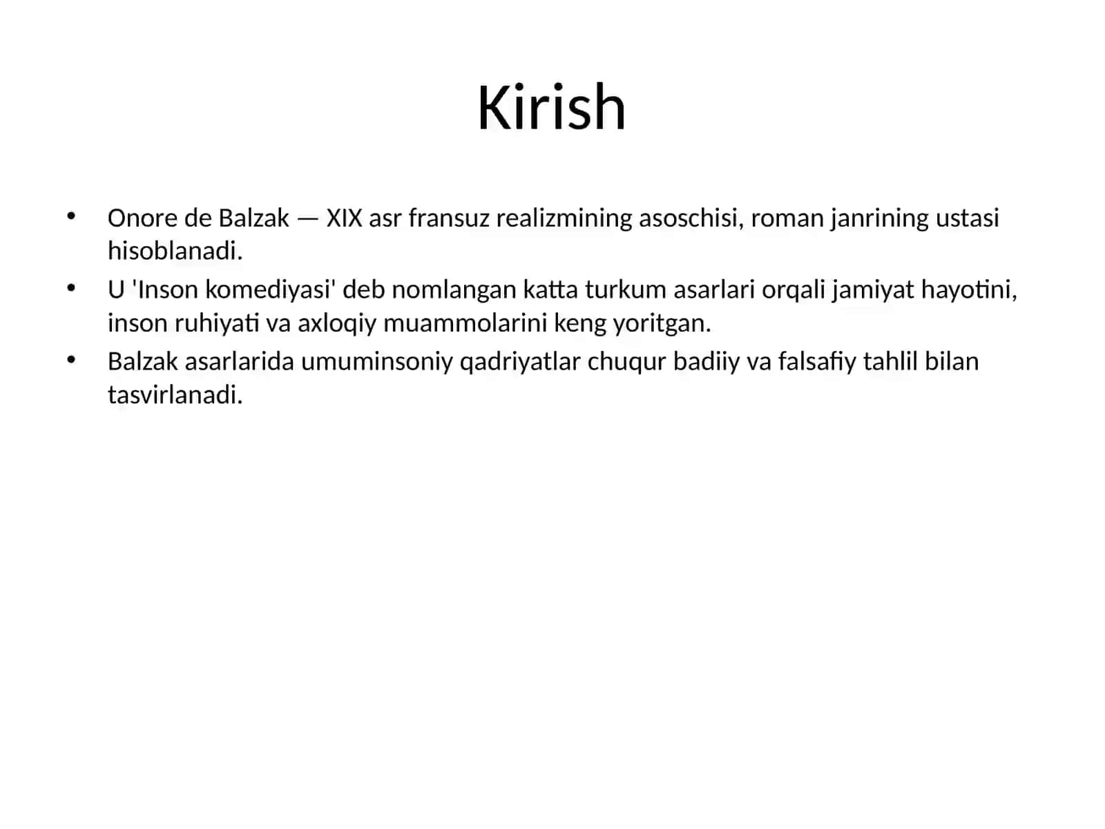 Balzak asarlarida umuminsoniy qadriyatlar 2