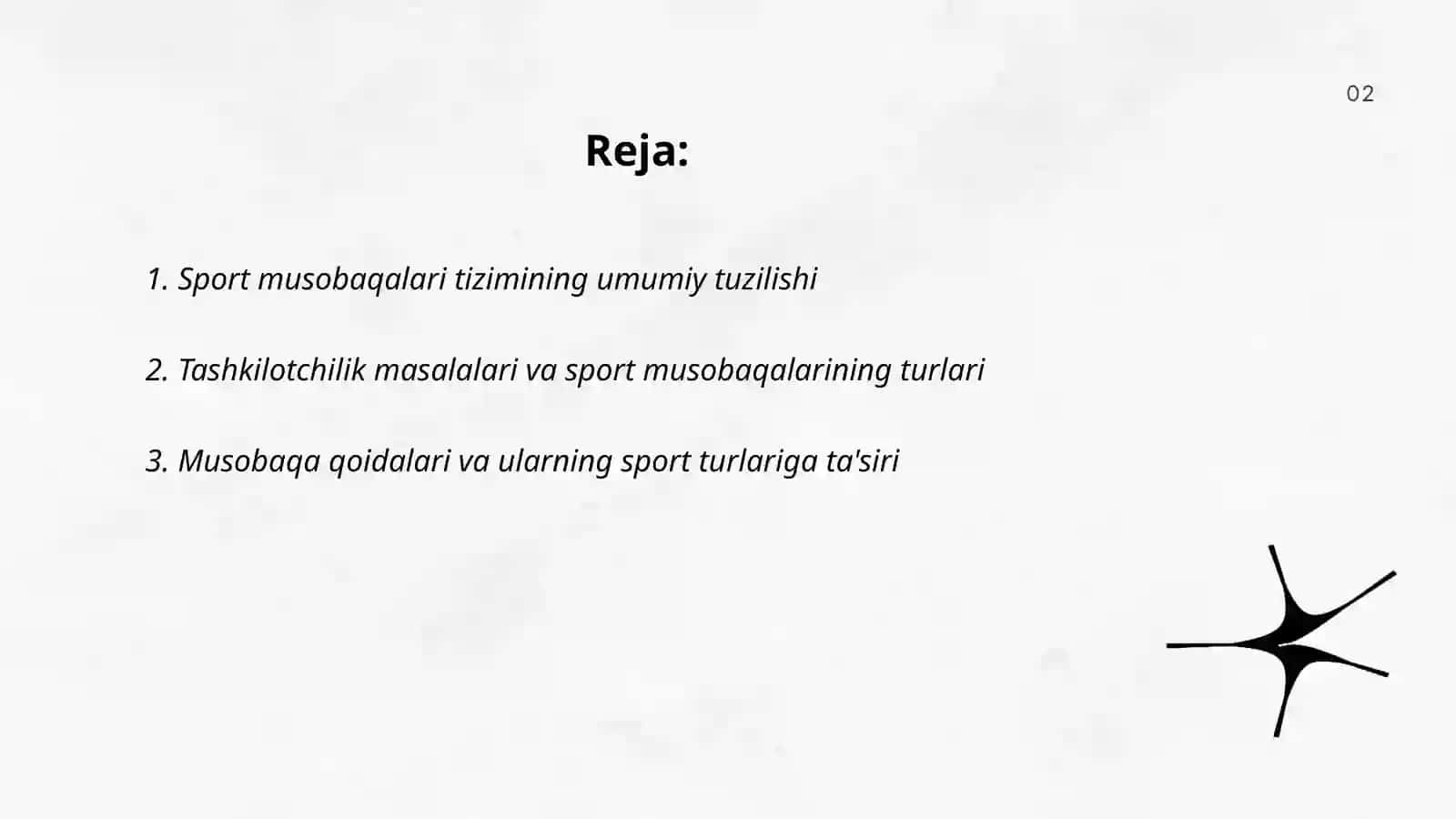 Sport musobqalari tizimi va sportda musobaqa faoliyatining oʻziga xos xususiyatlari 2