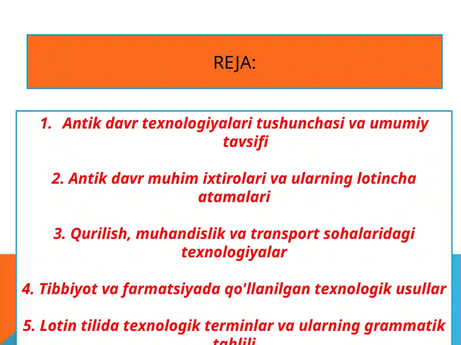 Antik davr texnologiyalari 2