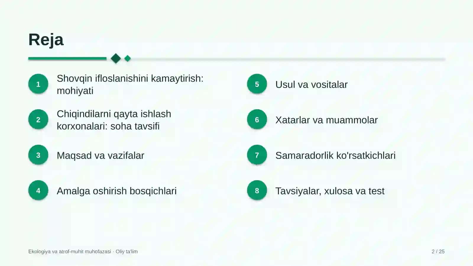 chiqindilarni qayta ishlash korxonalarida shovqin ifloslanishini kamaytirish 2102 2