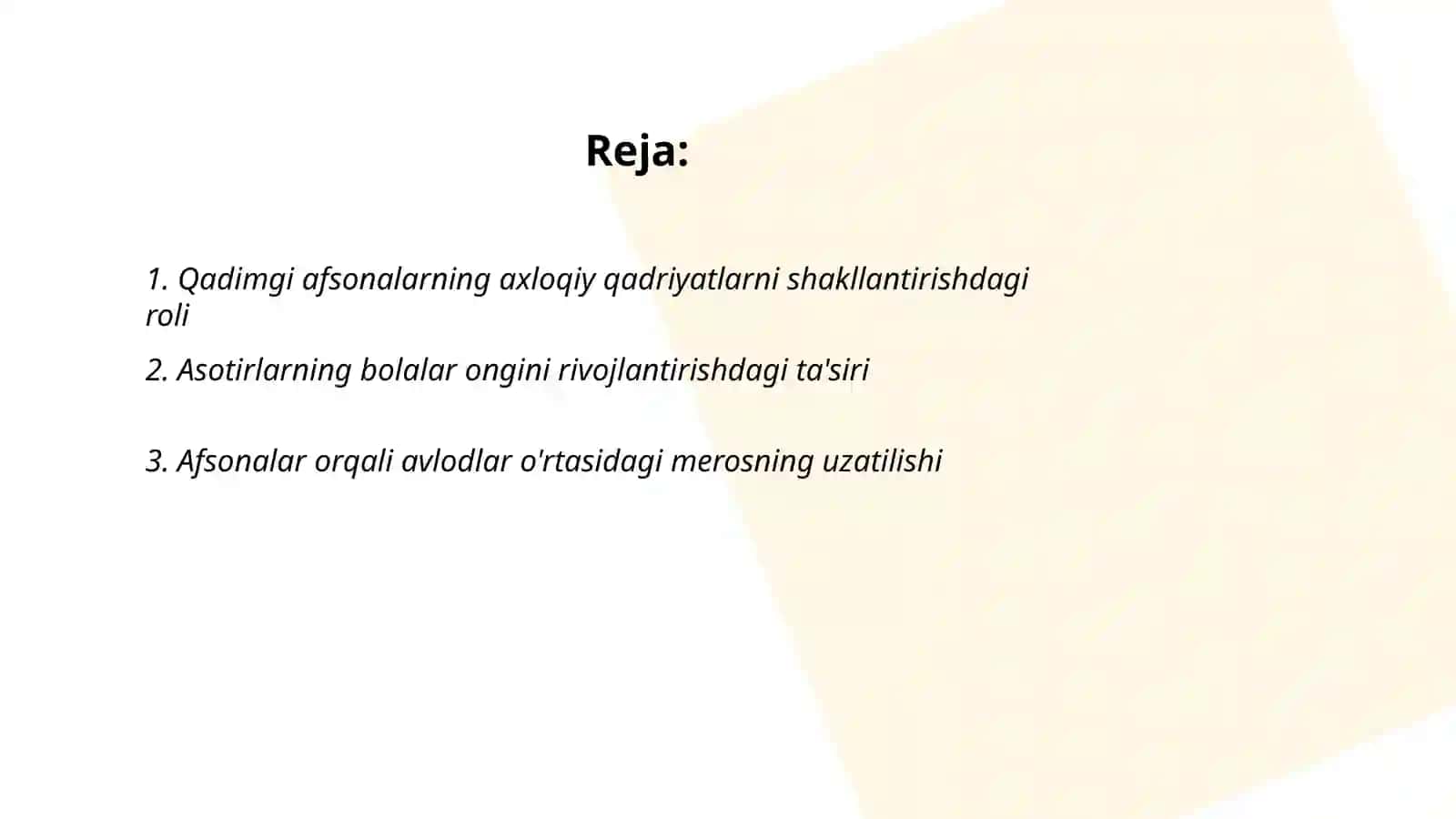 Qadimgi afsona va asotirlarning tarbiyaviy ahamiyati 2