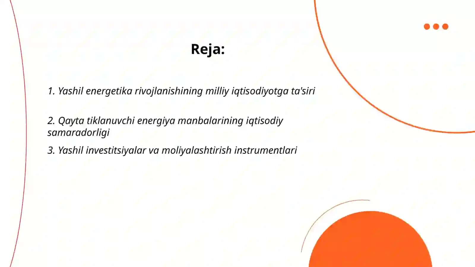 Yashil energetika rivojlanishi va uning iqtisodiyotga ta'siri 2