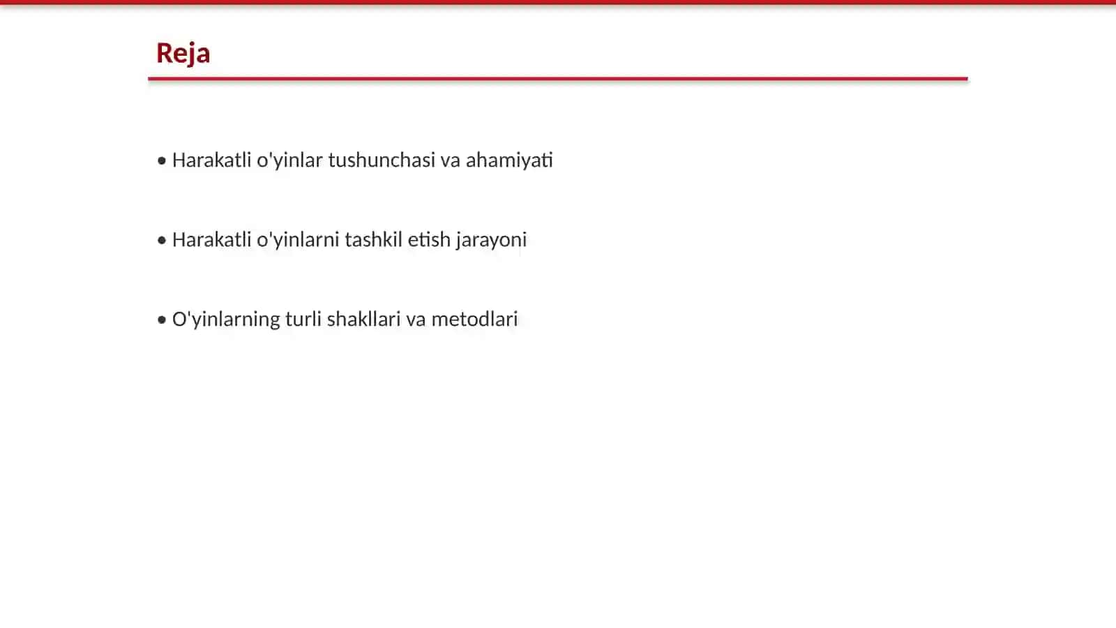 Harakatli o'yinlarni tashkil qilish va o'tkazish 2