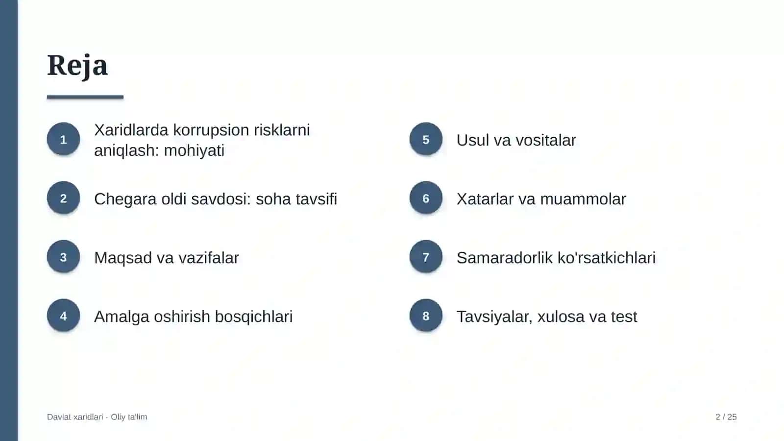 Chegara oldi savdosida xaridlarda korrupsion risklarni aniqlash 2