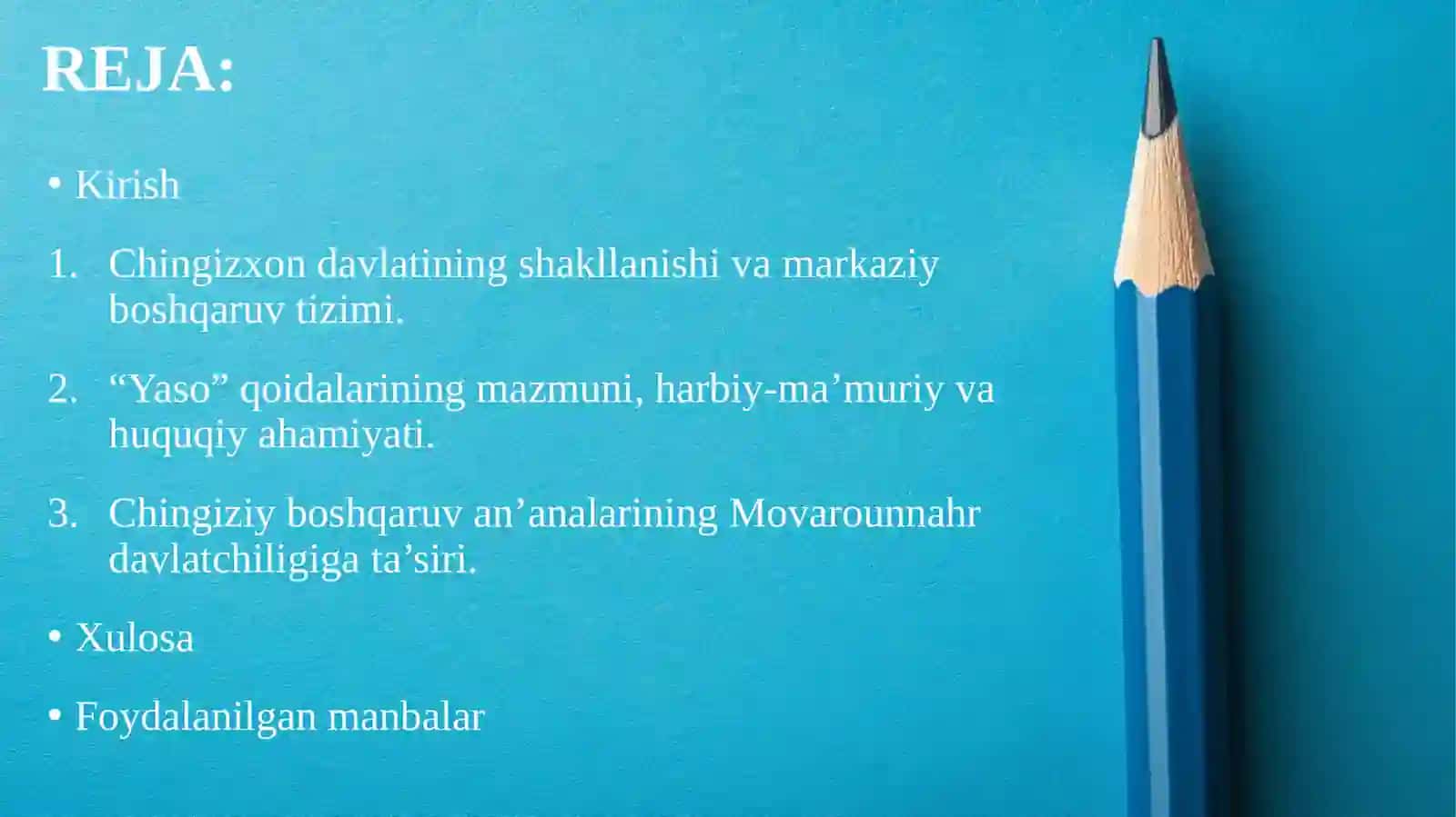 CHINGIZXONNING DAVLAT BOSHQARUVI VA “YASO” QONUNLARI: MOVAROUNNAHR DAVLATCHILIGI TARIXIDAGI AHAMIYATI 2