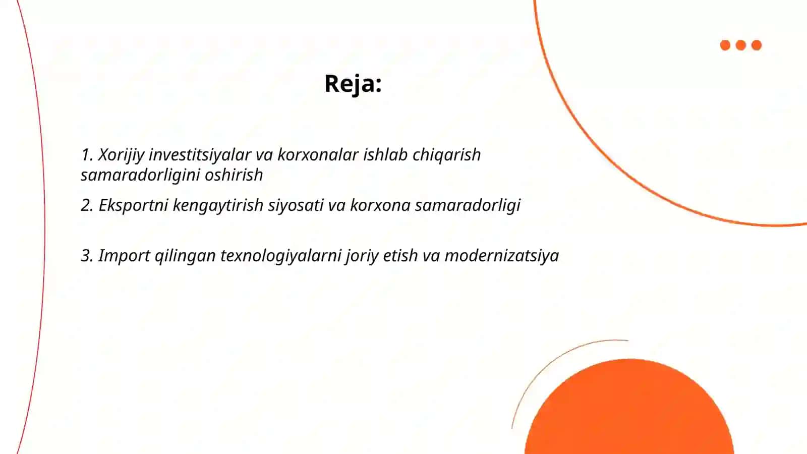 Korxonalar ishlab chiqarish samaradorligini oshirish 2