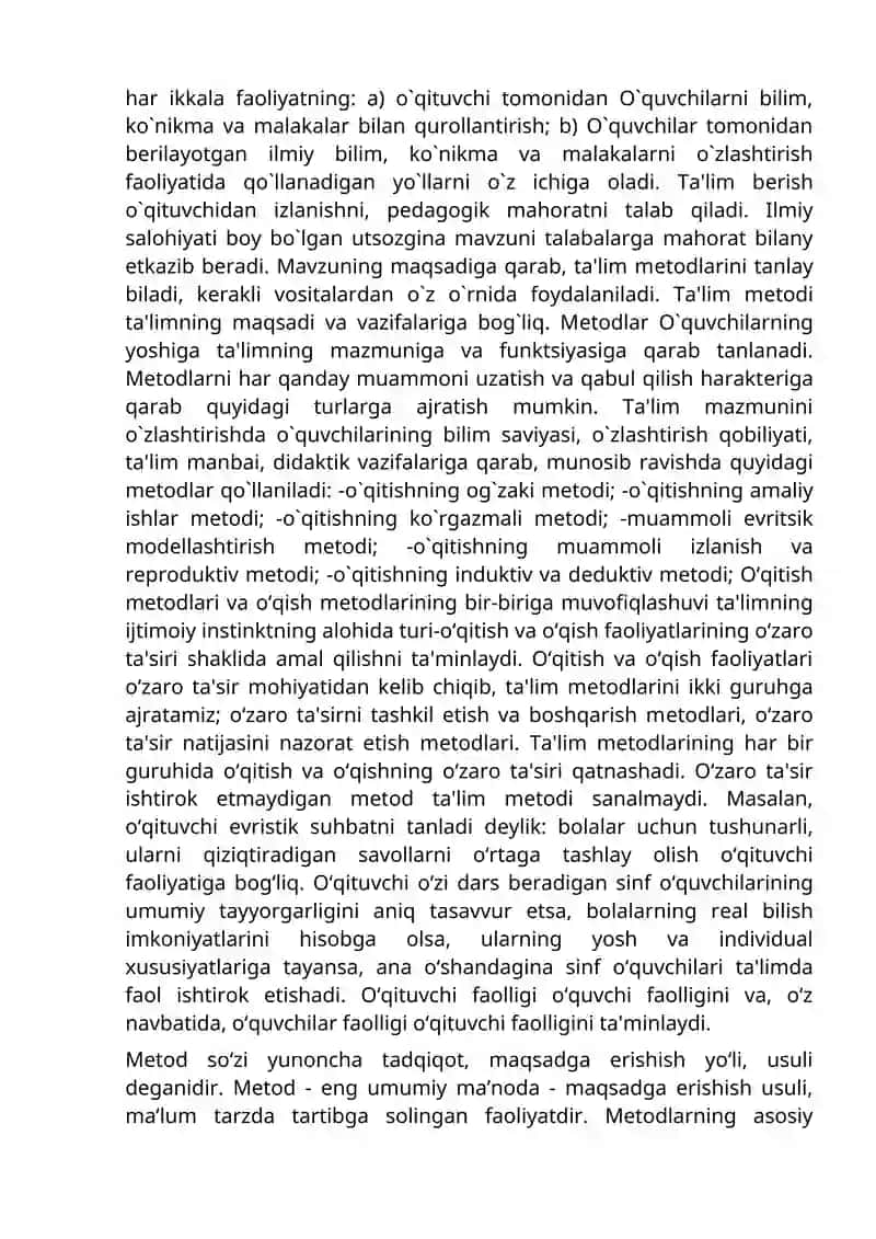 Boshlang’ich sinflarda ta’lim metodlari va vositalari 2