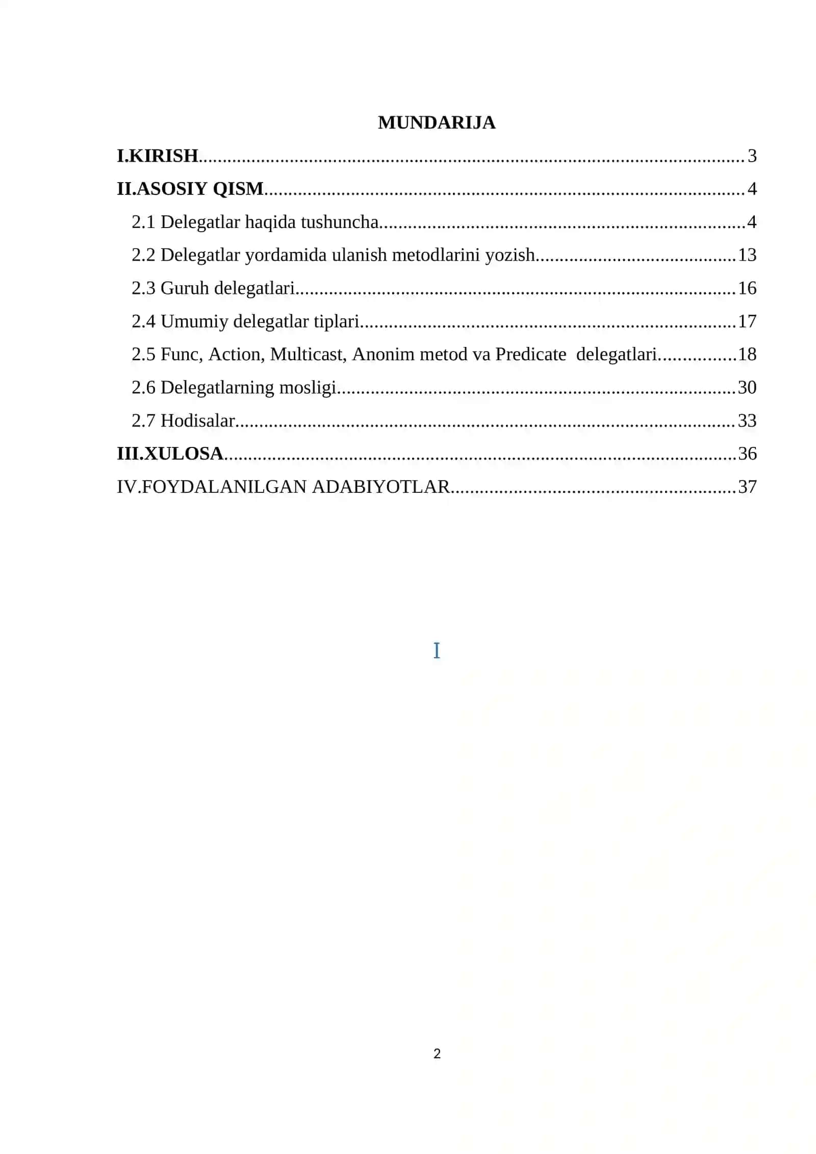 C# dasturlash tilida delegatlar bilan ishlash 2