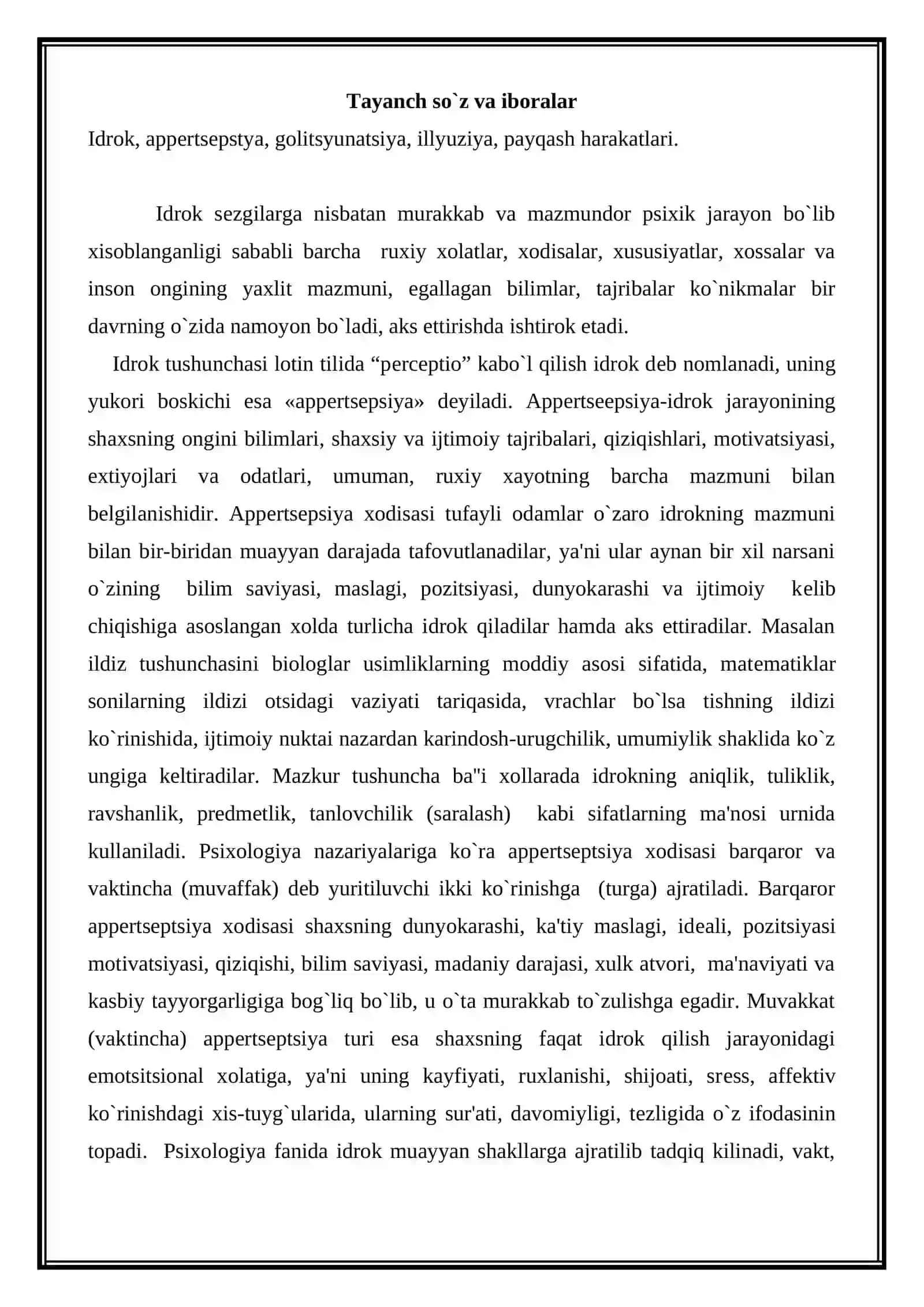 SEZGI VA IDROK BUZILISHLARINI ZAMONAVIY TEKSHIRISH USULLARI 2