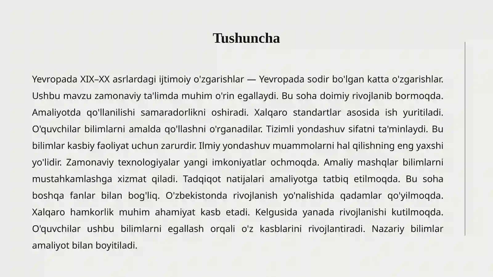 IJTIMOIY O'ZGARISHLAR 2