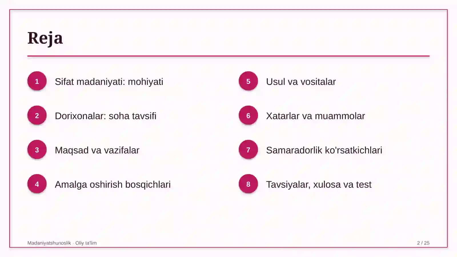 Dorixonalar misolida: mohiyati, bosqichlari, usullari va ko'rsatkichlari 2