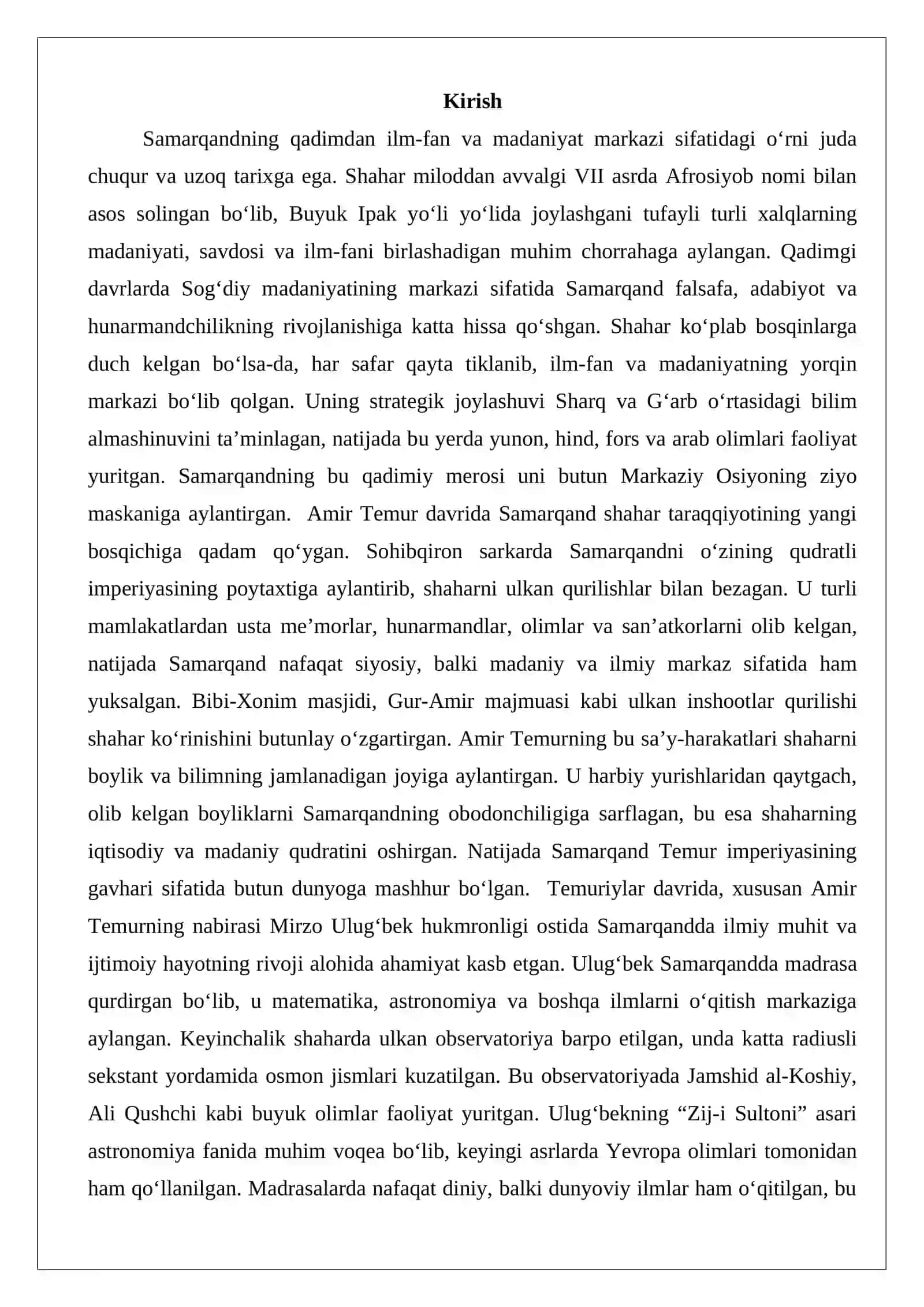 Samarqand – ziyo maskani 2