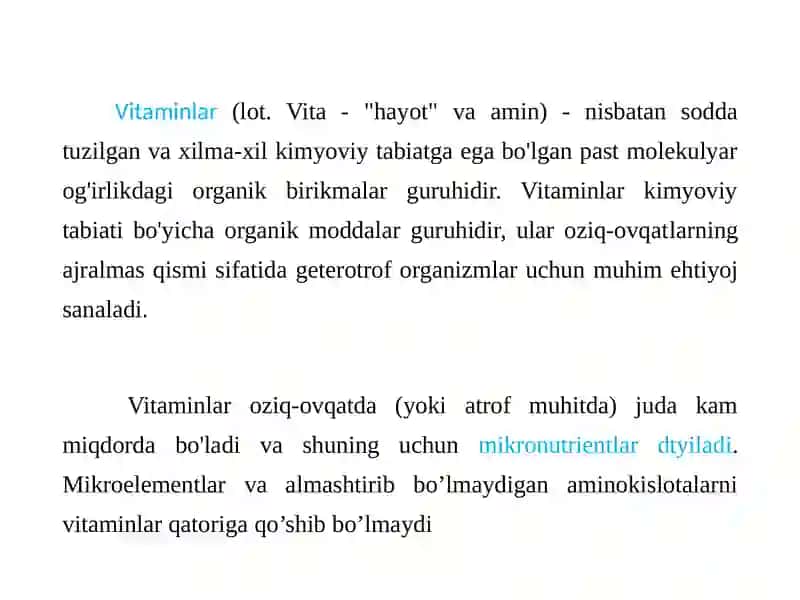 Vitaminlar 2