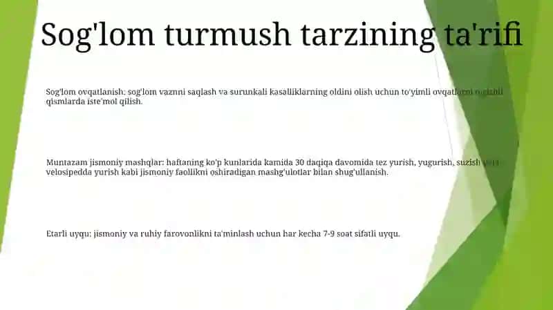 Aholi Orasida Sog’Lom Turmush Tarzini Targ’Ibot Qilish 2