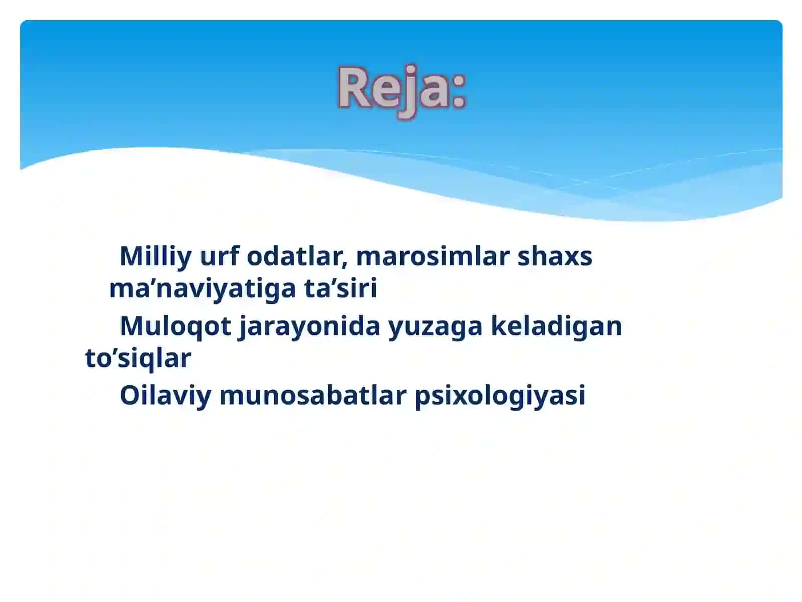 Milliy urf-odatlar, marosim va an’analarning shaxs ma’naviy kamoloyi dagi o’rni 2