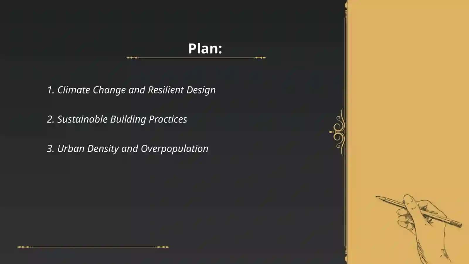 Global problems in architecture 2