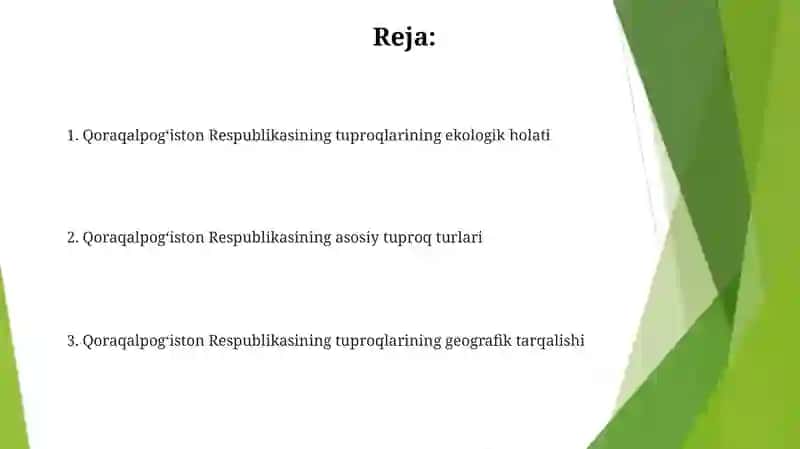 Qoraqalpogʻiston Respublikasi tuproqlari 2