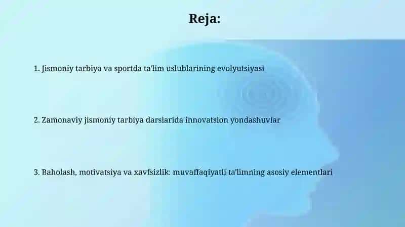Jismoniy tarbiya va sport sohasida qo'llaniladigan talim metodlari 2