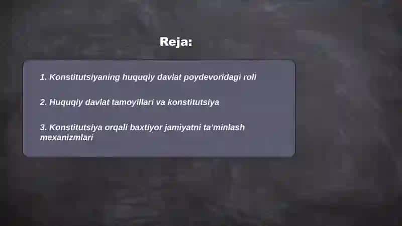 Konstitutsiya huquqiy davlat baxtiyor jamiyat poy devori 2