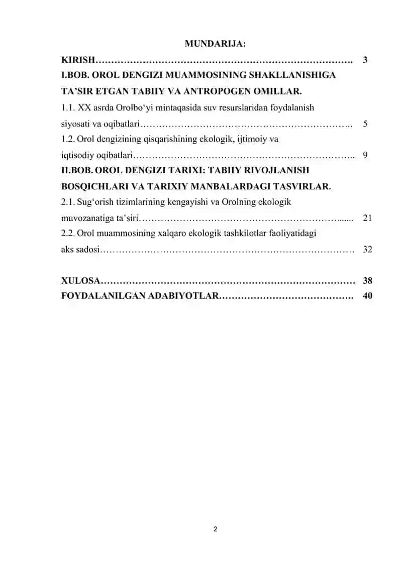 OROL MUAMMOSINI TADQIQ ETISHNING TARIXIY-GEOGRAFIK TAHLILI 2