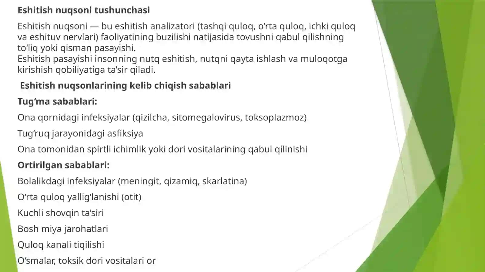 Eshitishnuqsonlariningturlari 2