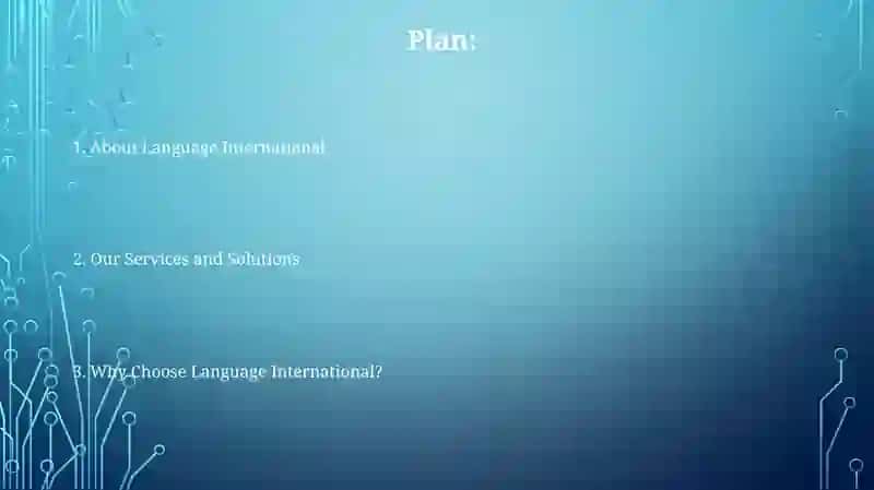 Welcome to language international 2
