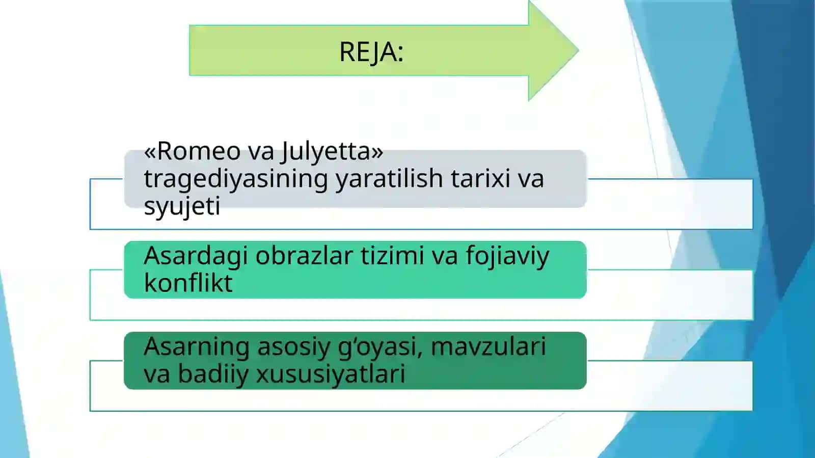 Uilyam Shekspirning «Romeo va Julyetta» asari tahlili 2