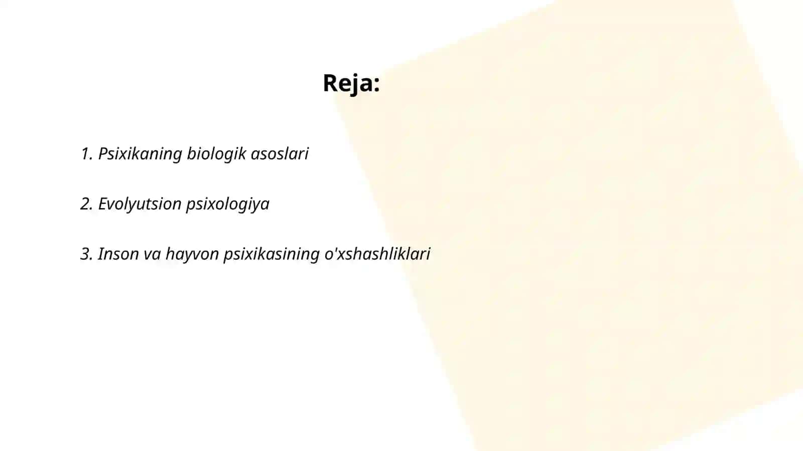Psixikaning filogenetik taraqqiyoti 2