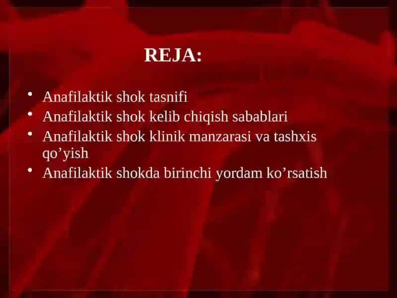 Anafilaktik shok 2