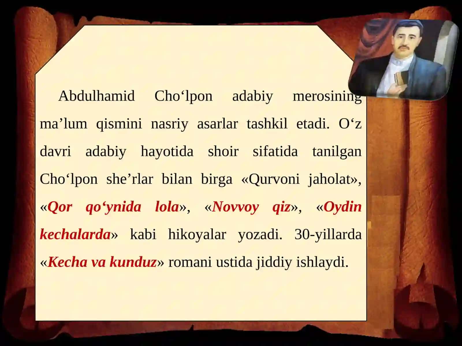 «KECHA VA KUNDUZ» ROMANI HAQIDA 2