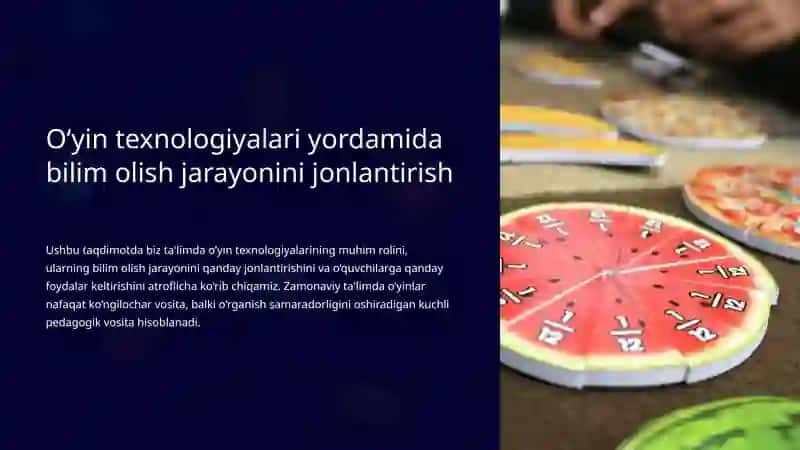 O‘yin texnologiyalari yordamida bilim olish 2