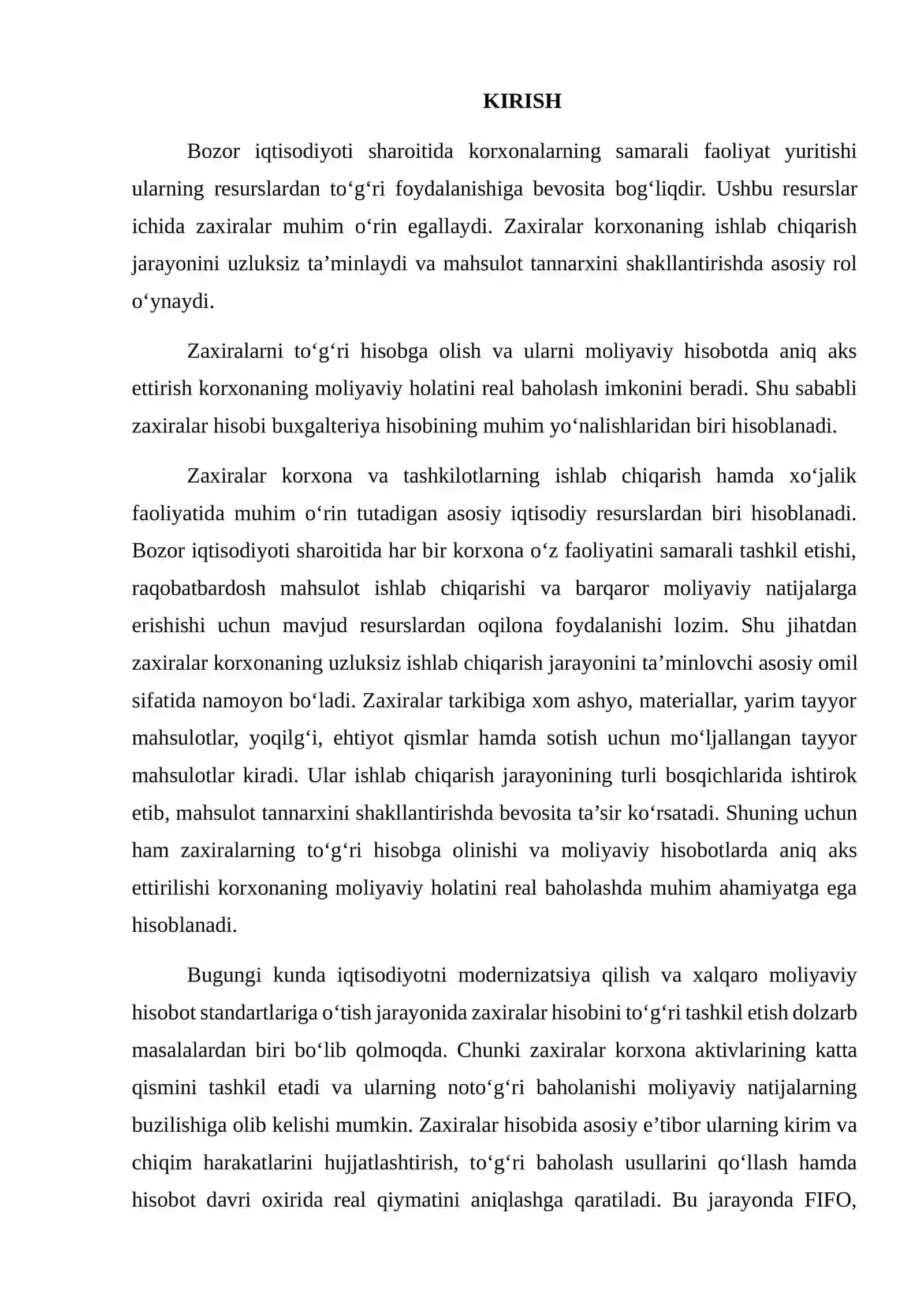 Zaxiralar VA Ularning Maliyaviy Hisobotdagi Aks Etishi 2