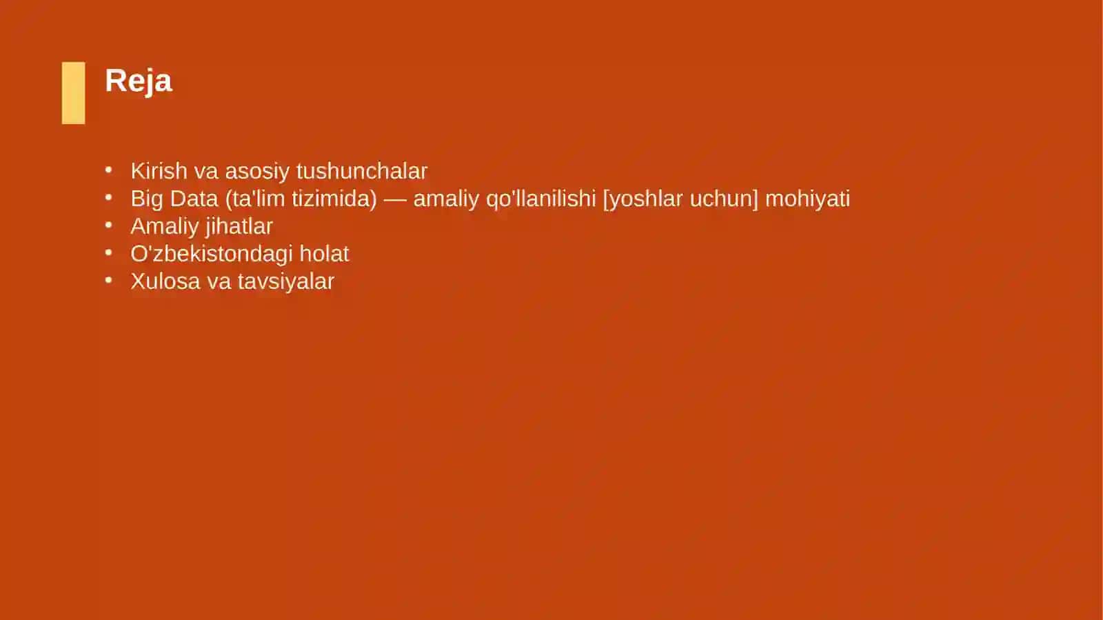 Big Data (ta'lim tizimida) — amaliy qo'llanilishi [yoshlar uchun] 2