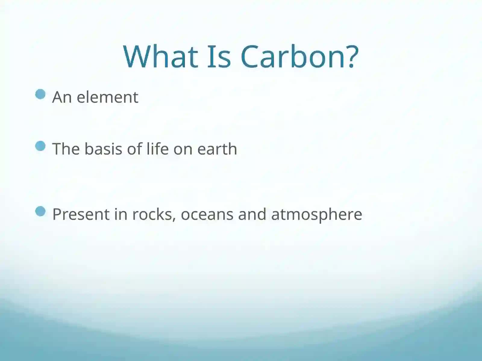 The Carbon Cycle 2
