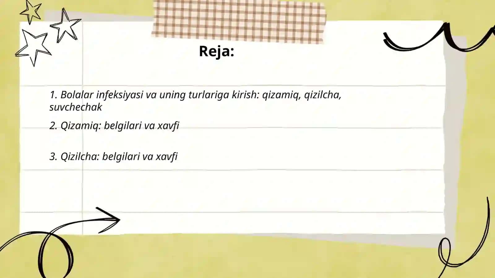 Bolalar infeksiyasi qizamiq qizilcha suvchechak haqida tushuncha 2