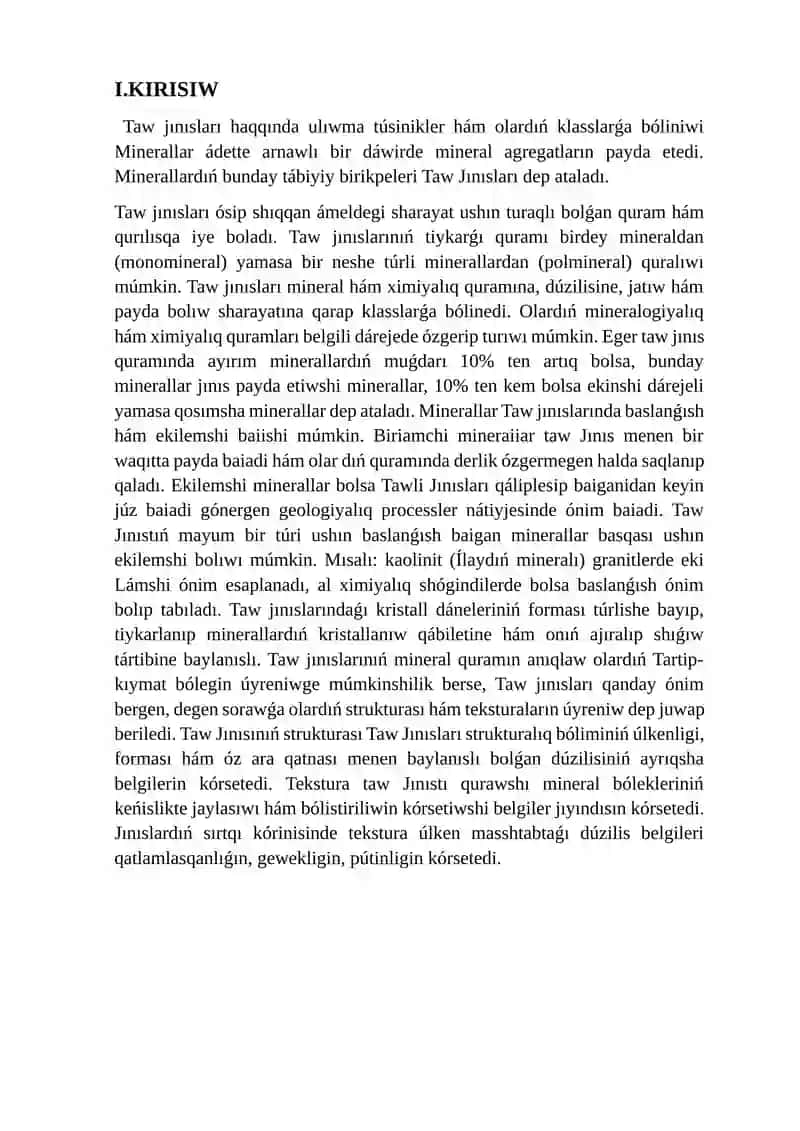 Tiykarg`i taw payda boliw basqishlari 2