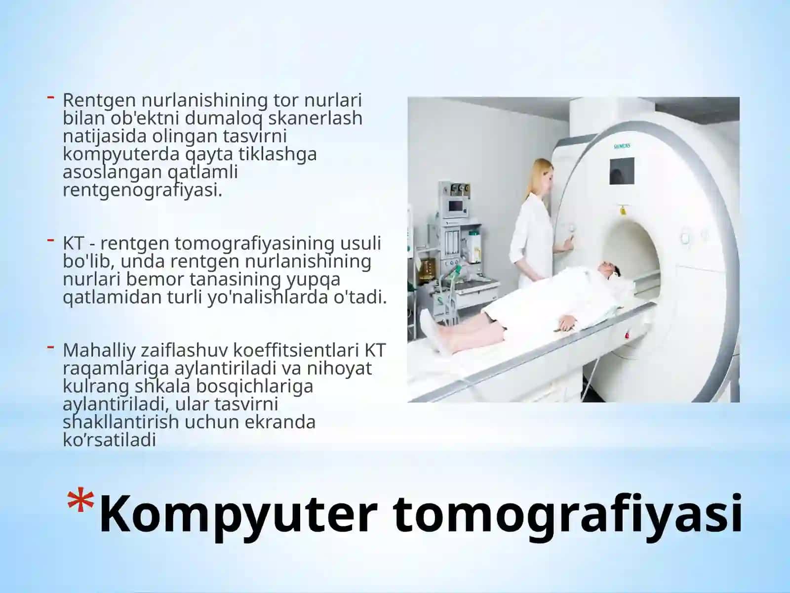 Kompyuter tomografiya 2