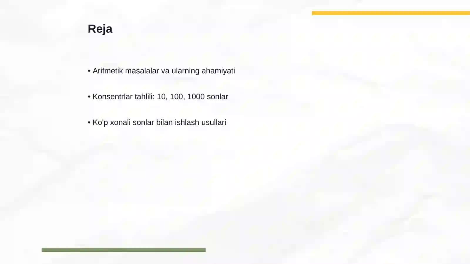 Arifmetik masalalar yechishga o’rgatish metodikasi 2