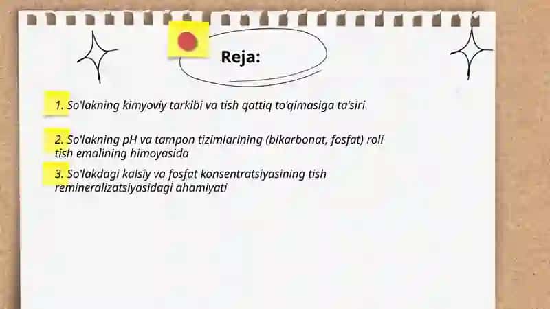So'lakning me'yorida va tish qattiq to'qimasi patalogiyasidagi ahamiyati 2