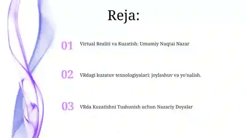Virtual Realiti va Kuzatish: Umumiy Nuqtai Nazar 2