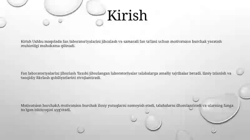 Tabiiy Fan Darslarini Jihozlash Va O'Lkashunoslik Burchagini Tashkil Etish 2