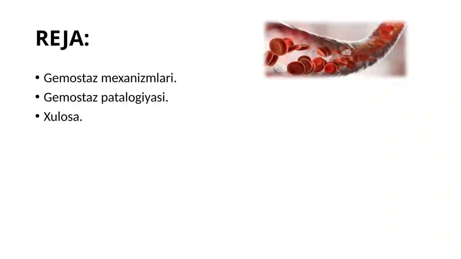 Gemostaz mexanizmlari va uning patologiyasi 2